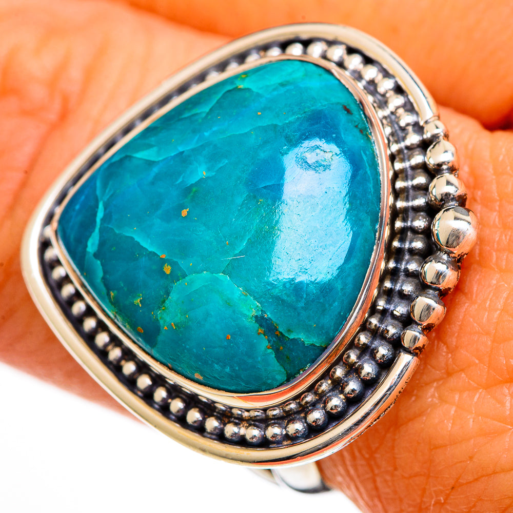 Chrysocolla Rings handcrafted by Ana Silver Co - RING106154