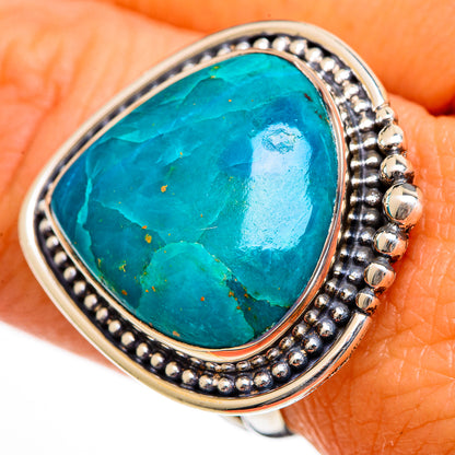 Chrysocolla Rings handcrafted by Ana Silver Co - RING106154