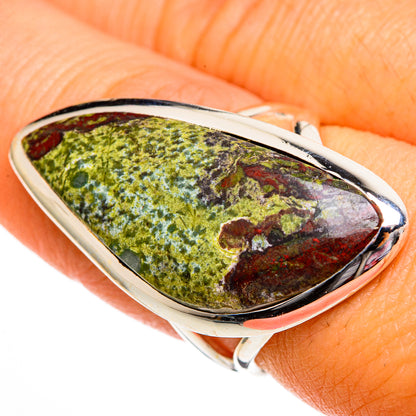 Dragon's Blood Stone Rings handcrafted by Ana Silver Co - RING106163