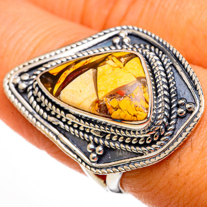 Brecciated Mookaite Rings handcrafted by Ana Silver Co - RING106176