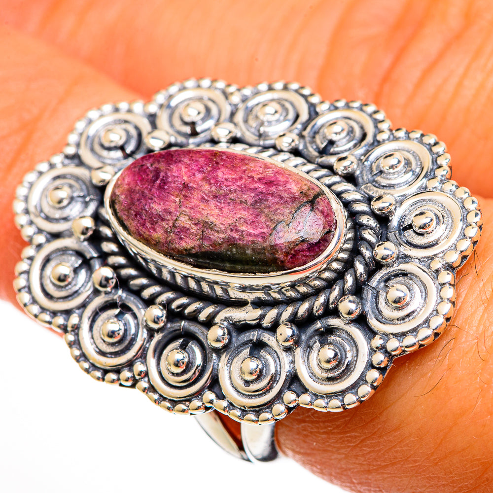 Rhodonite Rings handcrafted by Ana Silver Co - RING106178