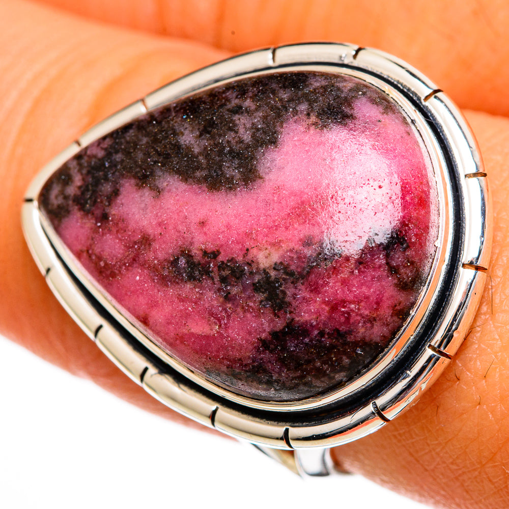 Rhodonite Rings handcrafted by Ana Silver Co - RING106179