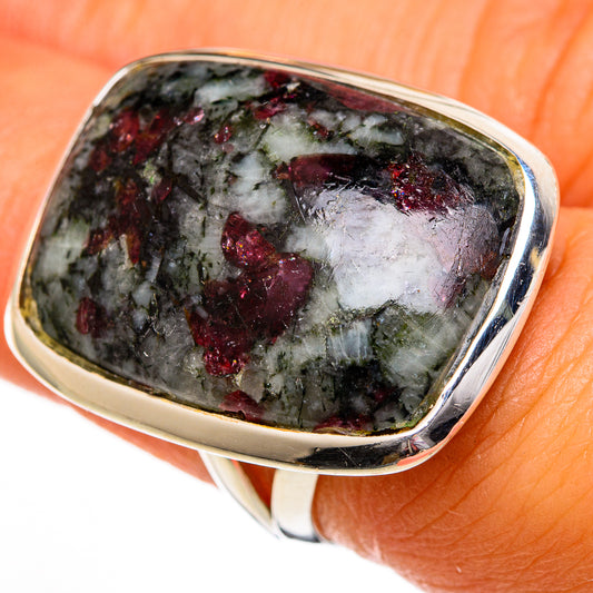 Russian Eudialyte Rings handcrafted by Ana Silver Co - RING106180