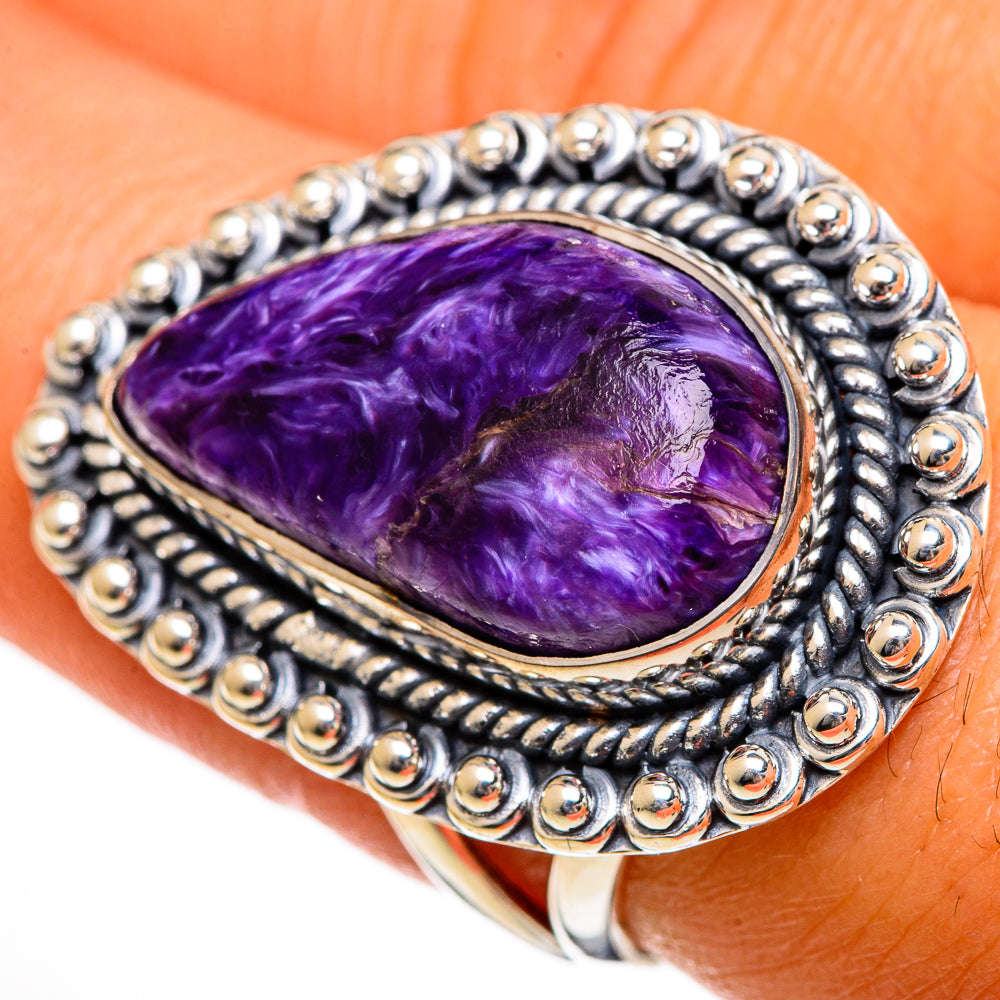 Charoite Rings handcrafted by Ana Silver Co - RING106182