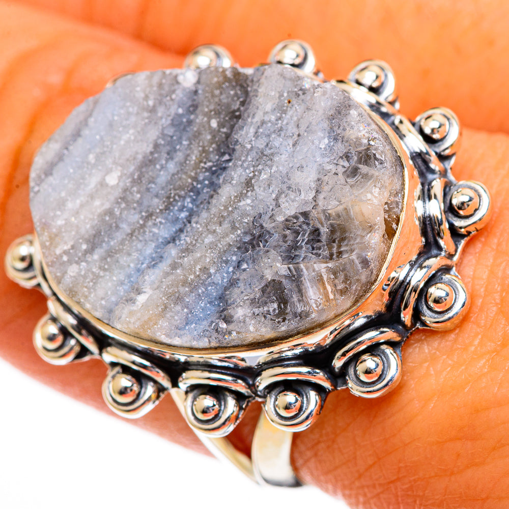 Desert Druzy Rings handcrafted by Ana Silver Co - RING106191