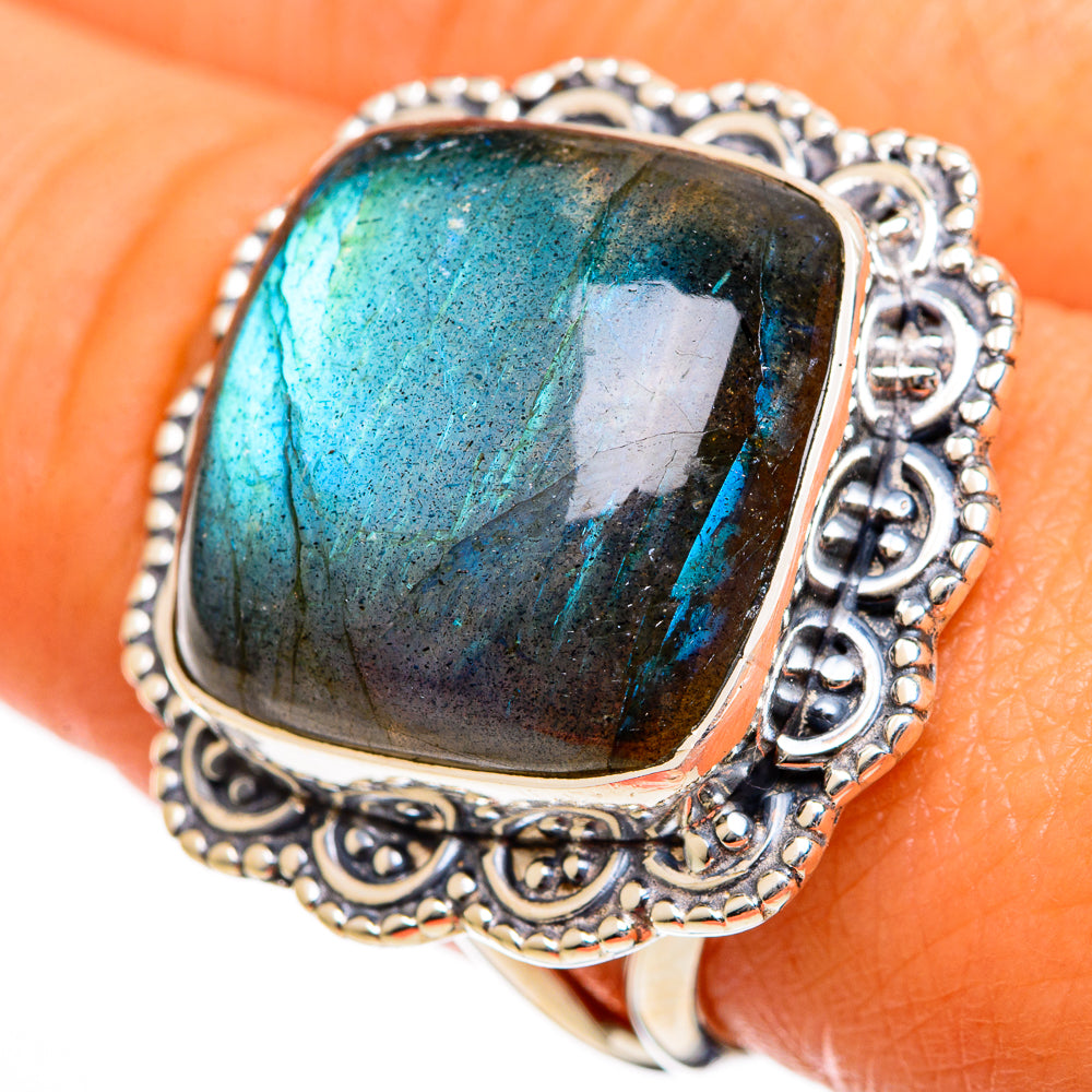 Labradorite Rings handcrafted by Ana Silver Co - RING106192