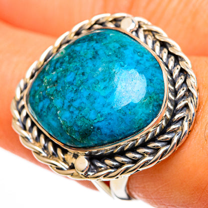 Chrysocolla Rings handcrafted by Ana Silver Co - RING106194