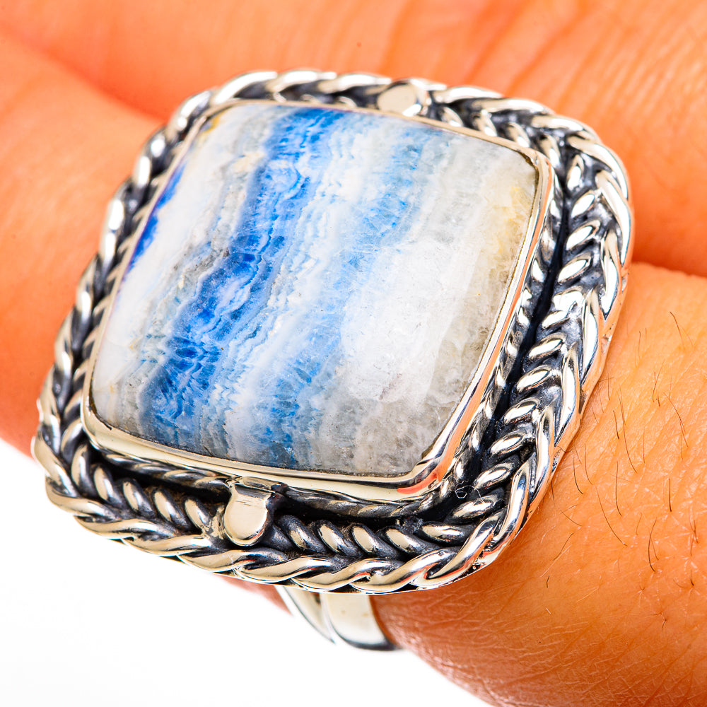 Blue Scheelite Rings handcrafted by Ana Silver Co - RING106196