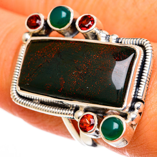 Bloodstone Rings handcrafted by Ana Silver Co - RING106200