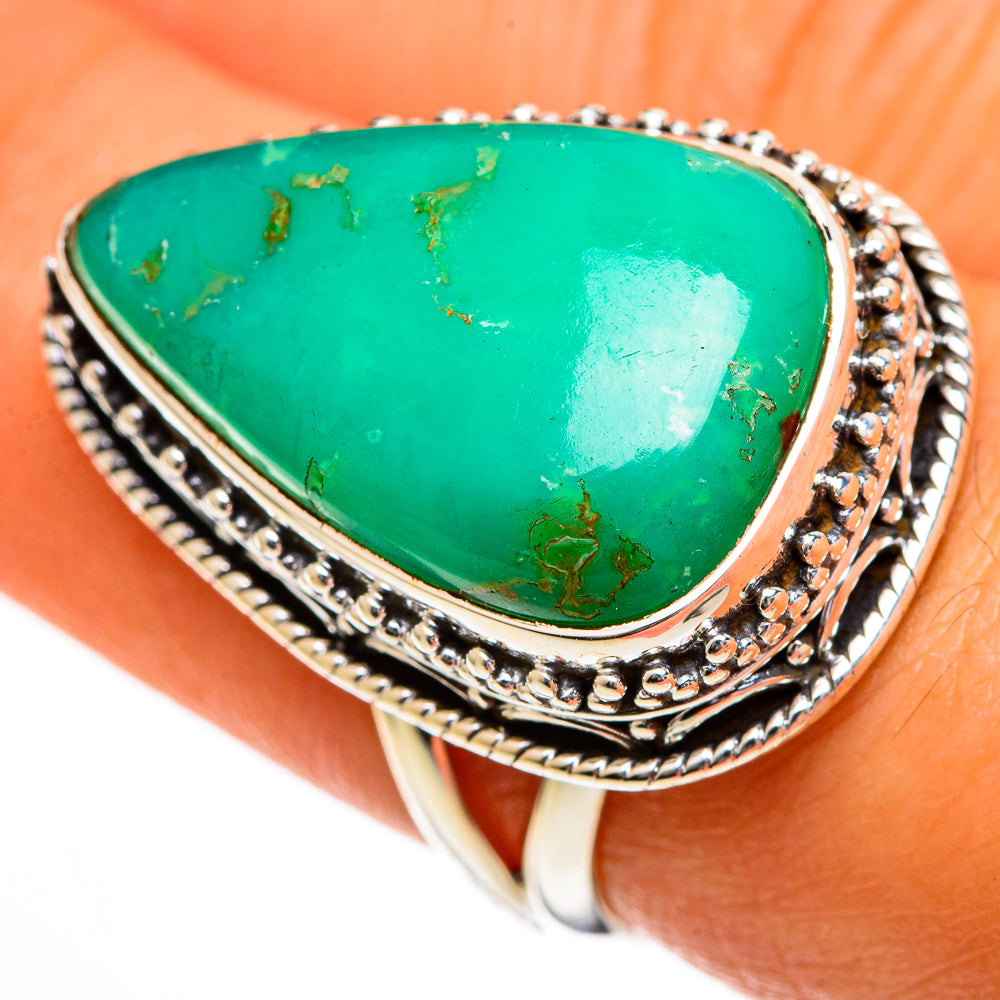 Chrysocolla Rings handcrafted by Ana Silver Co - RING106201