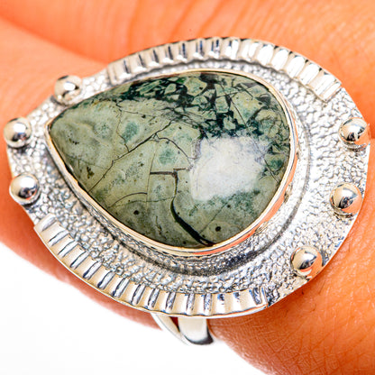 Lizard Jasper Rings handcrafted by Ana Silver Co - RING106204