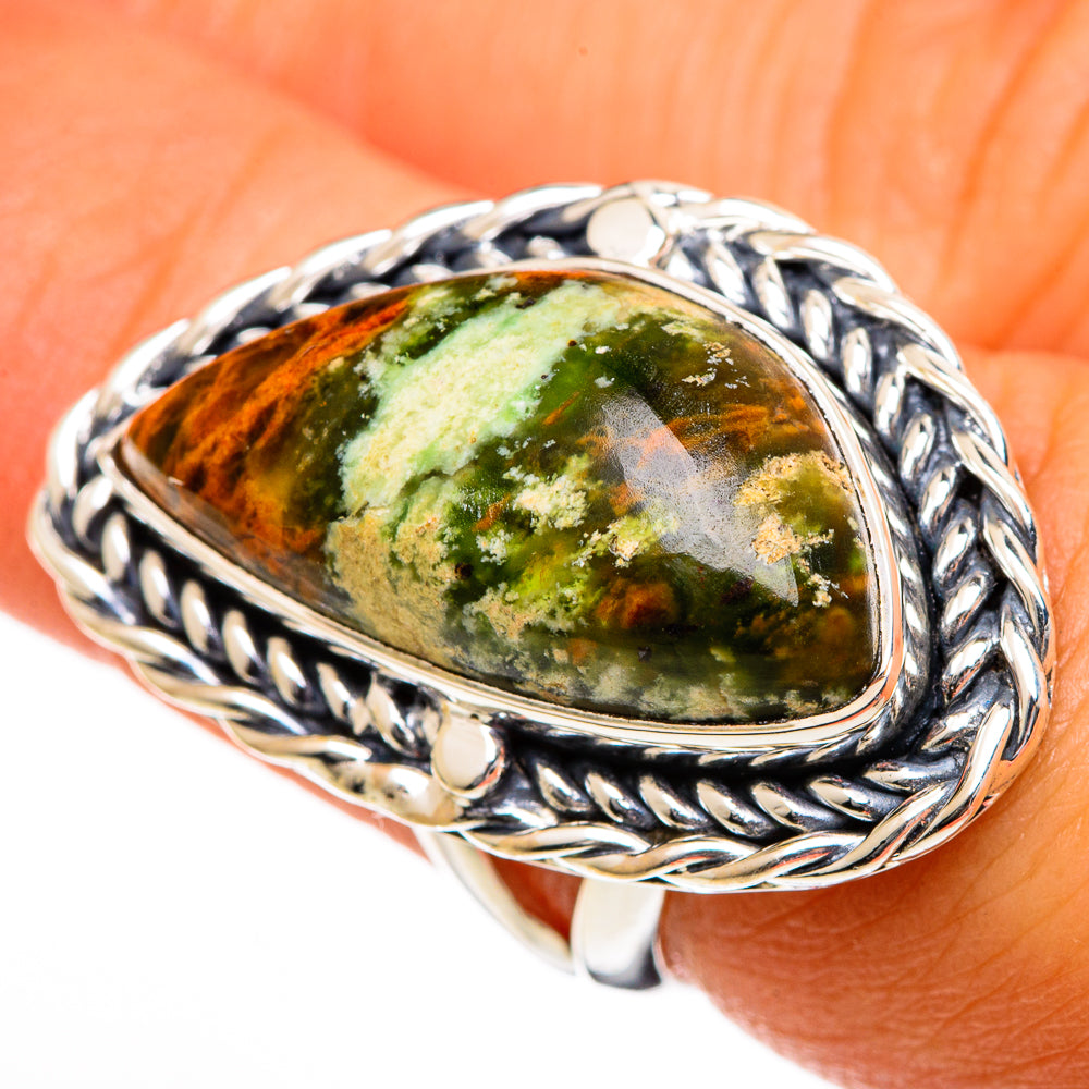 Ocean Jasper Rings handcrafted by Ana Silver Co - RING106205