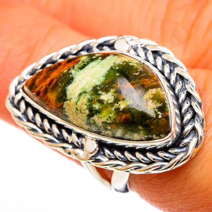 Ocean Jasper Rings handcrafted by Ana Silver Co - RING106205