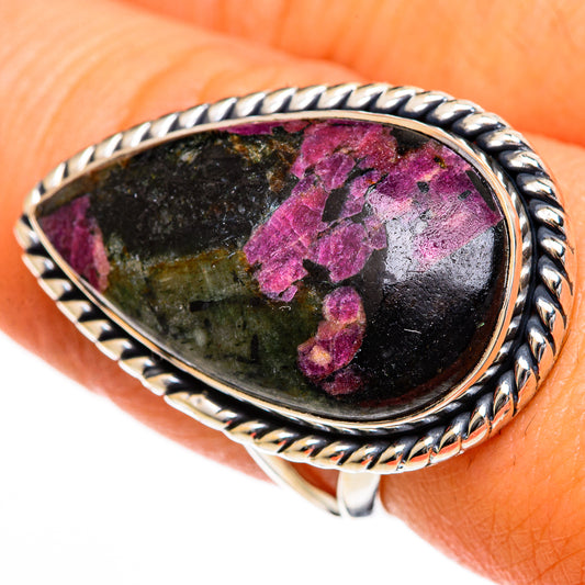 Russian Eudialyte Rings handcrafted by Ana Silver Co - RING106214