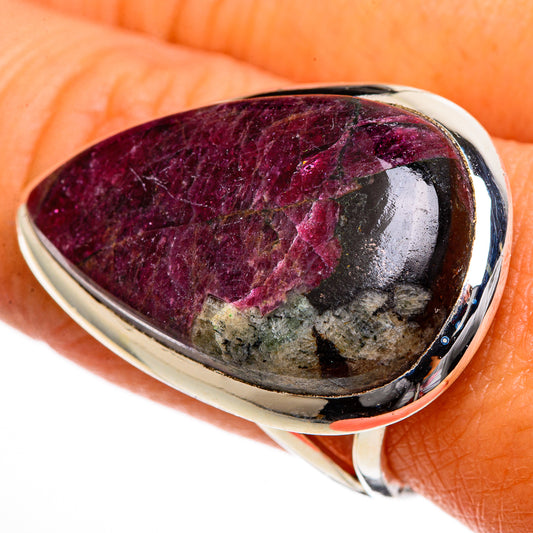 Russian Eudialyte Rings handcrafted by Ana Silver Co - RING106216