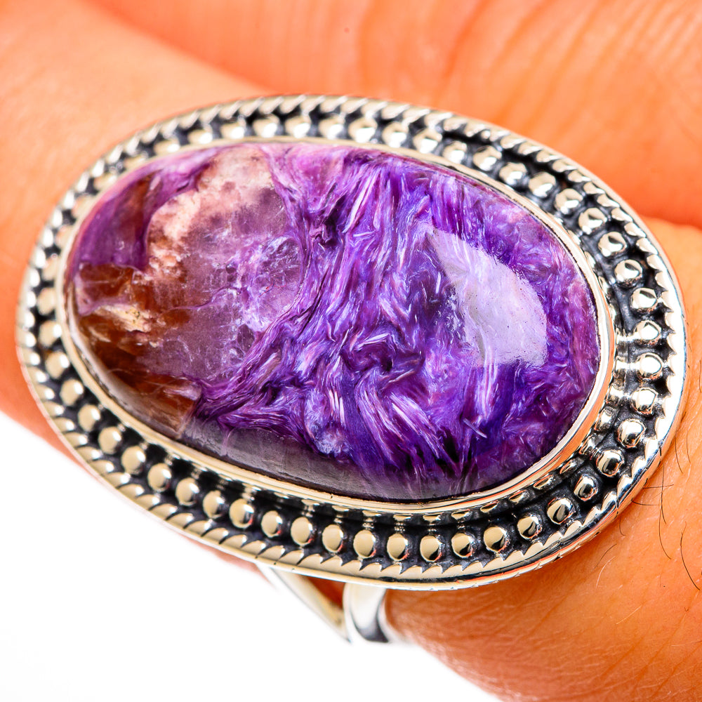 Charoite Rings handcrafted by Ana Silver Co - RING106219