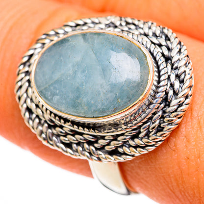 Aquamarine Rings handcrafted by Ana Silver Co - RING106232