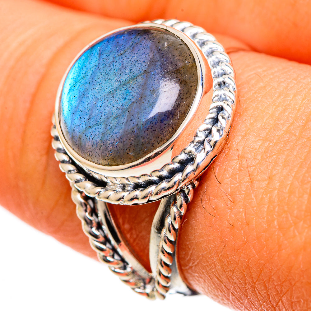 Labradorite Rings handcrafted by Ana Silver Co - RING106233