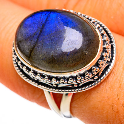 Labradorite Rings handcrafted by Ana Silver Co - RING106235
