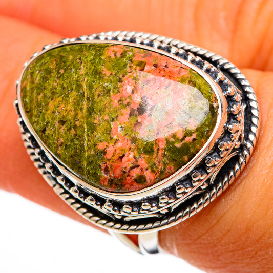 Unakite Rings handcrafted by Ana Silver Co - RING106241