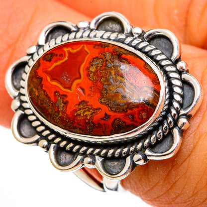 Moroccan Agate Rings handcrafted by Ana Silver Co - RING106244