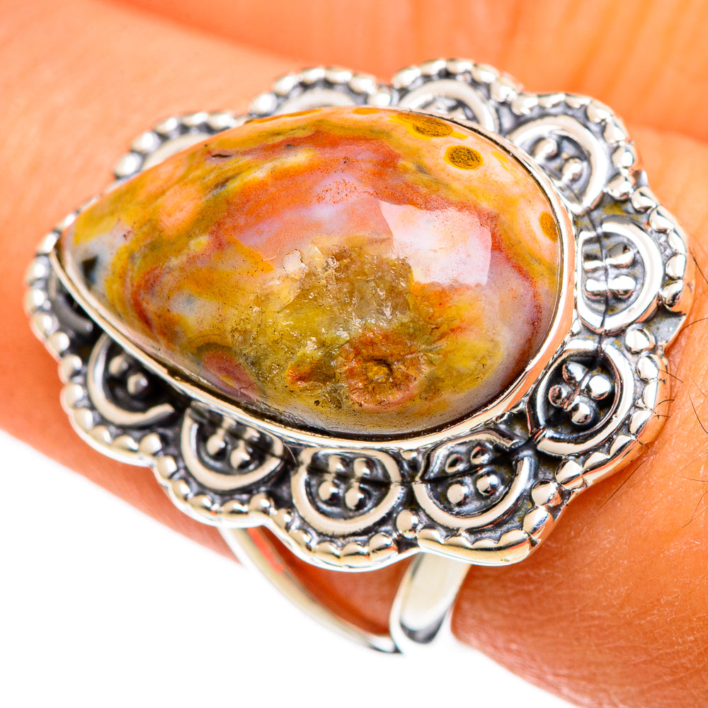 Ocean Jasper Rings handcrafted by Ana Silver Co - RING106246