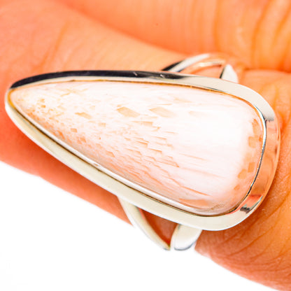 Scolecite Rings handcrafted by Ana Silver Co - RING106250