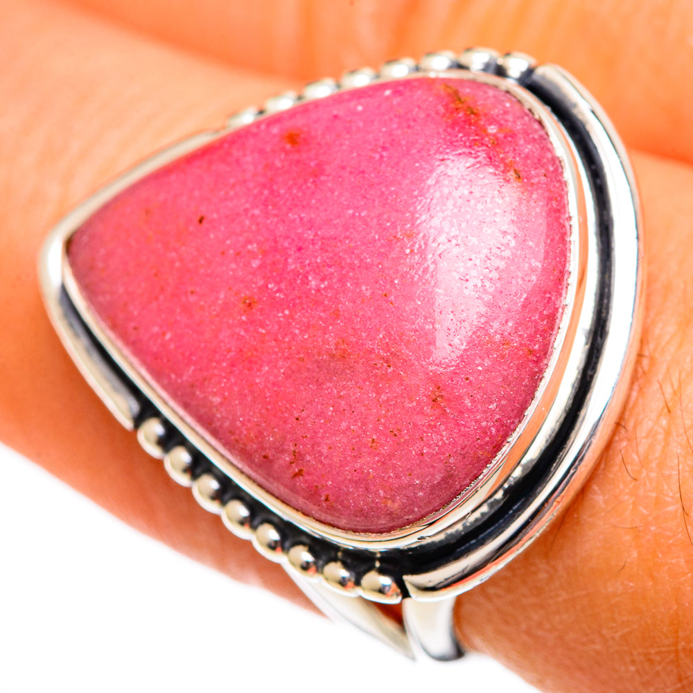 Rhodonite Rings handcrafted by Ana Silver Co - RING106251
