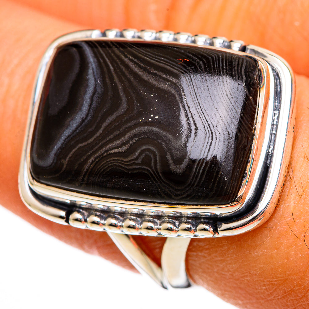 Psilomelane Rings handcrafted by Ana Silver Co - RING106258
