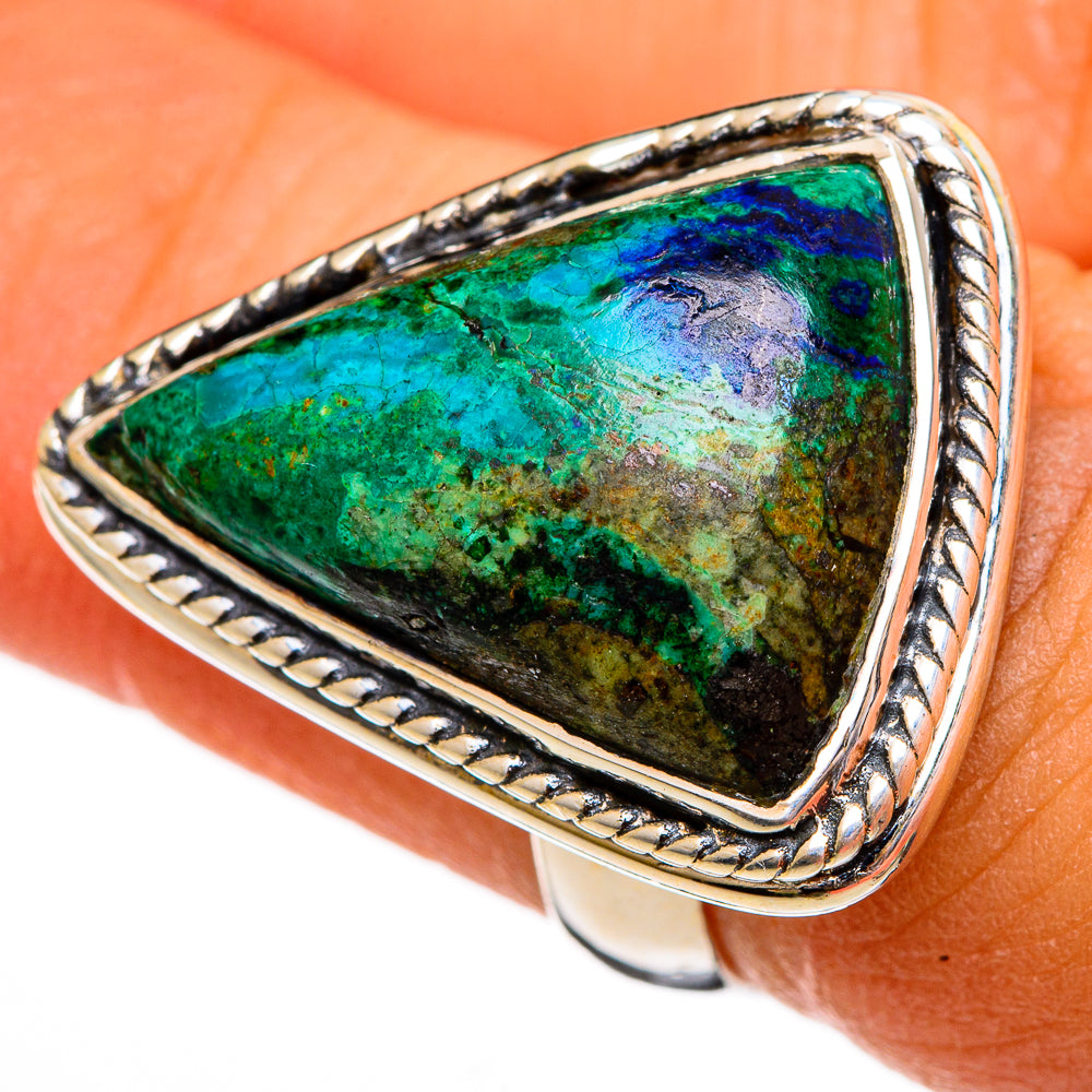 Chrysocolla Rings handcrafted by Ana Silver Co - RING106266