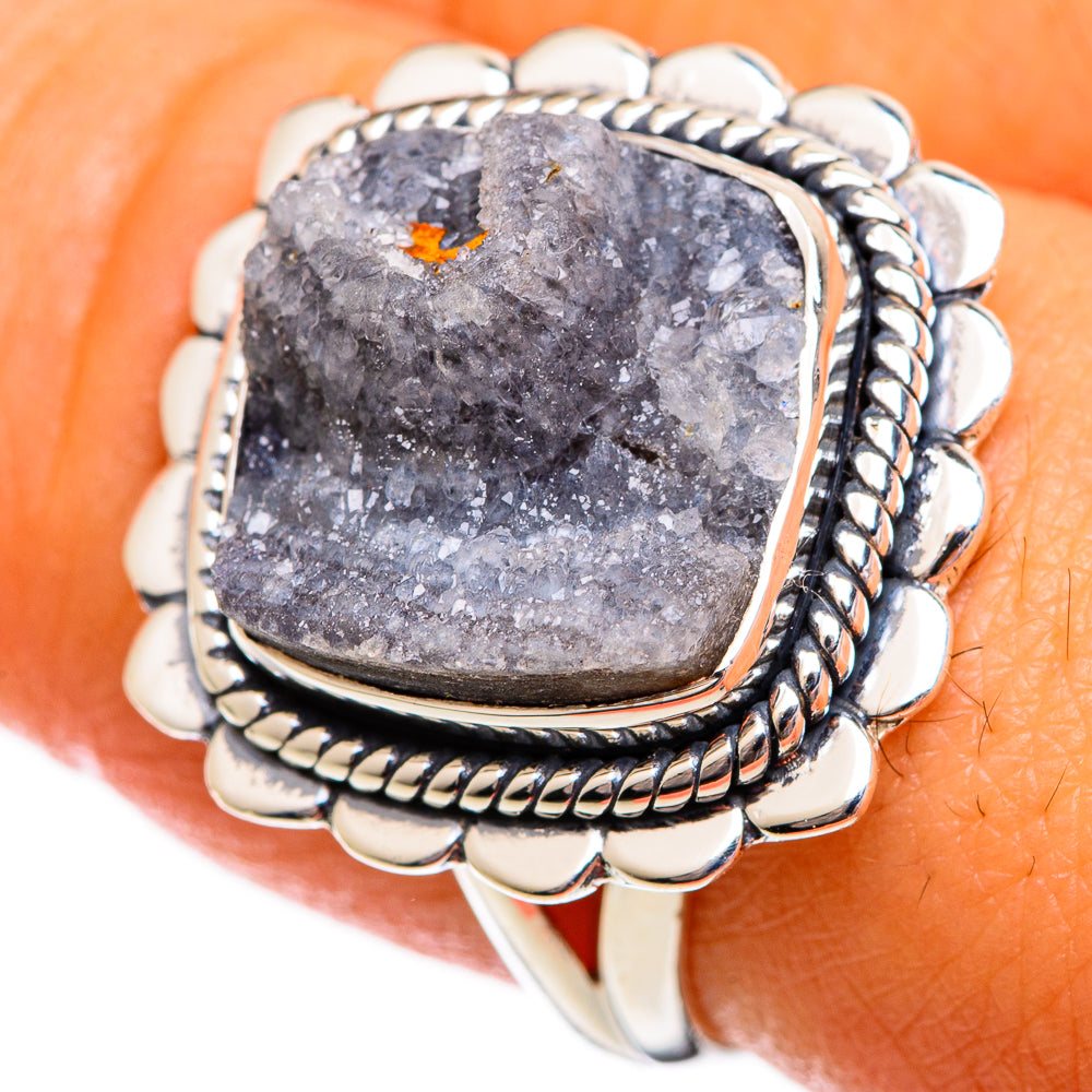 Desert Druzy Rings handcrafted by Ana Silver Co - RING106269