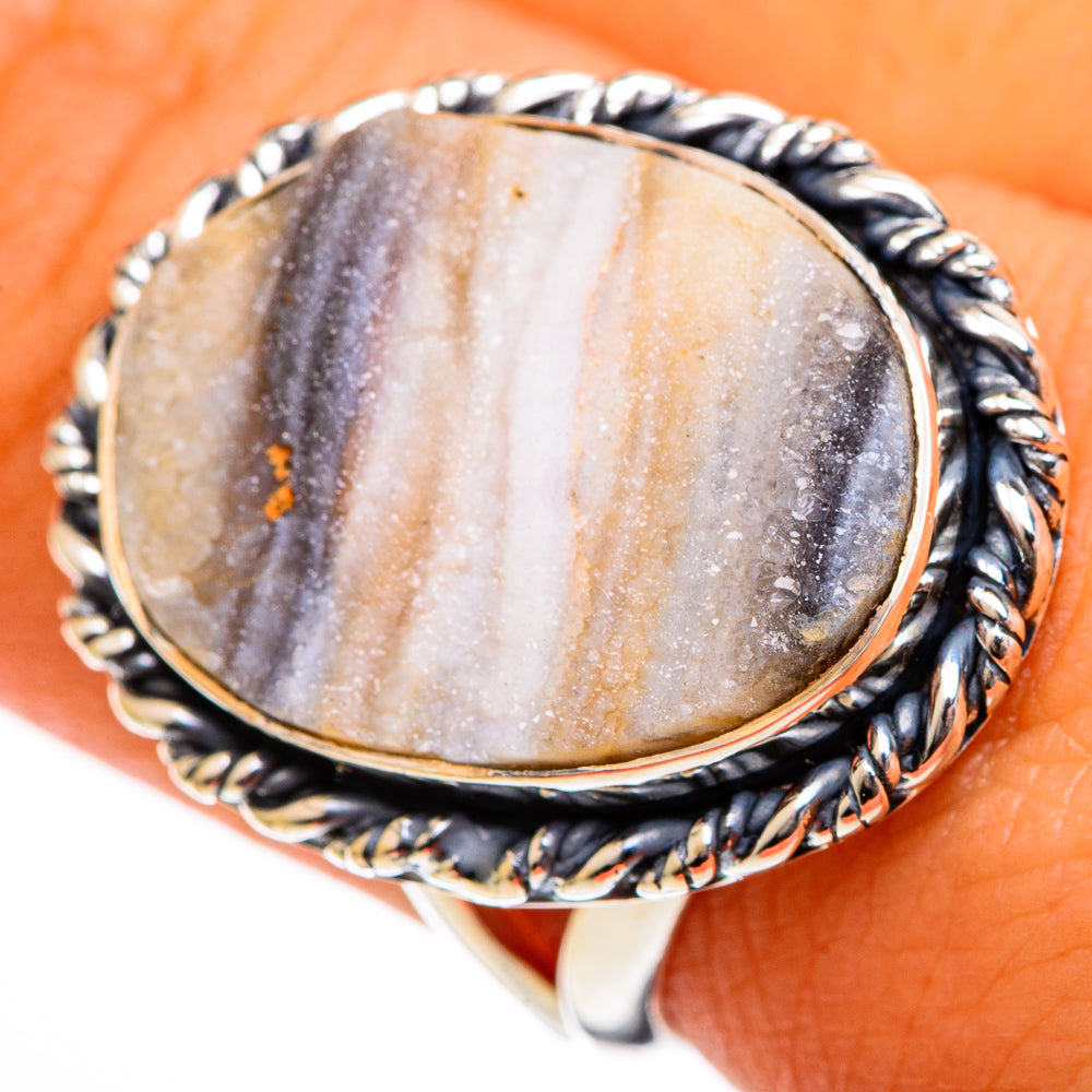 Desert Druzy Rings handcrafted by Ana Silver Co - RING106270