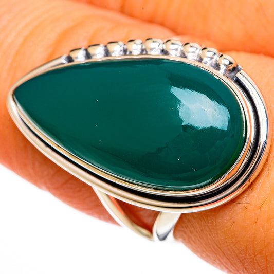 Green Onyx Rings handcrafted by Ana Silver Co - RING106284