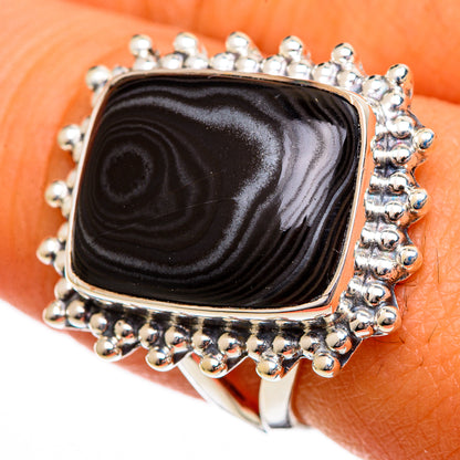 Psilomelane Rings handcrafted by Ana Silver Co - RING106299