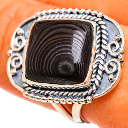 Psilomelane Rings handcrafted by Ana Silver Co - RING106301