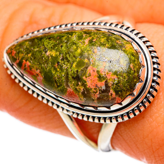 Unakite Rings handcrafted by Ana Silver Co - RING106322