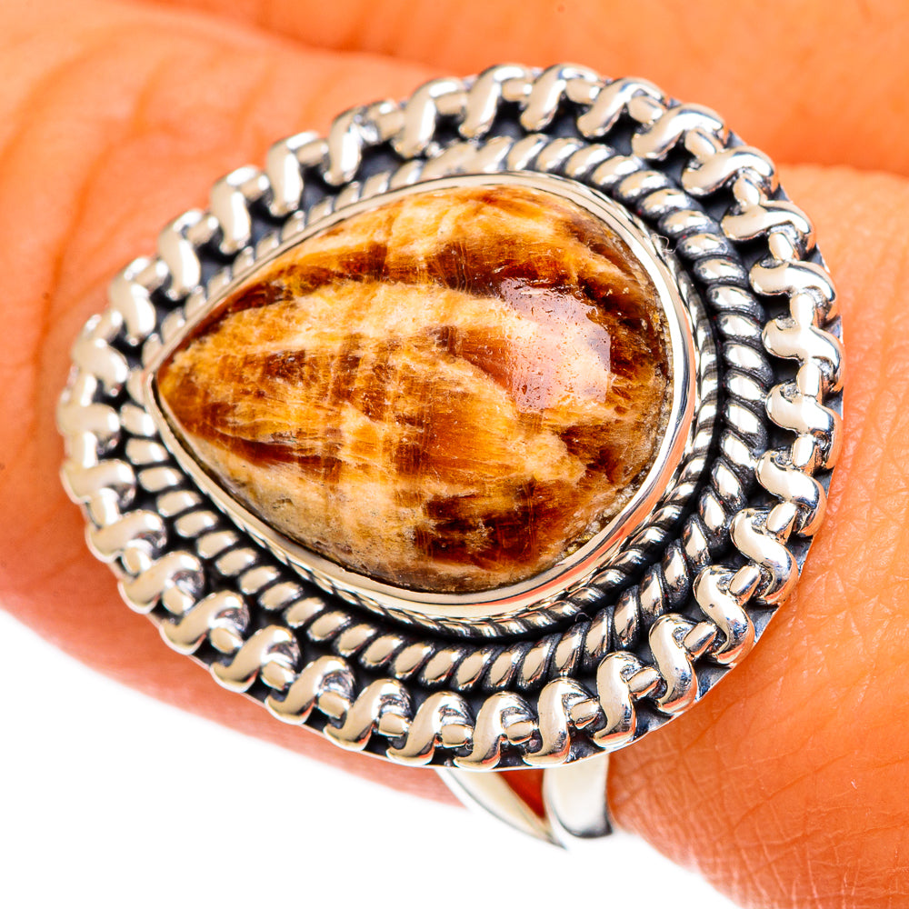 Peanut Wood Jasper Rings handcrafted by Ana Silver Co - RING106323