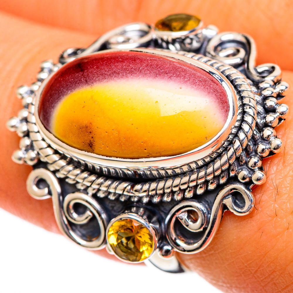 Mookaite Rings handcrafted by Ana Silver Co - RING106324
