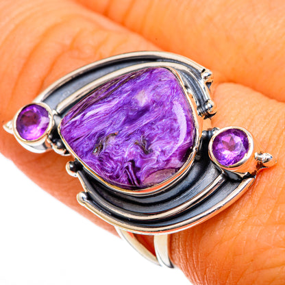 Charoite Rings handcrafted by Ana Silver Co - RING106333