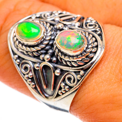 Ethiopian Opal Rings handcrafted by Ana Silver Co - RING106343