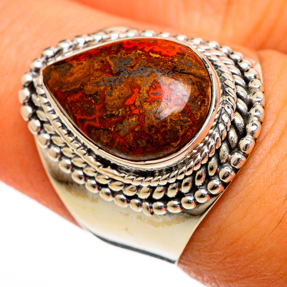 Moroccan Agate Rings handcrafted by Ana Silver Co - RING106361