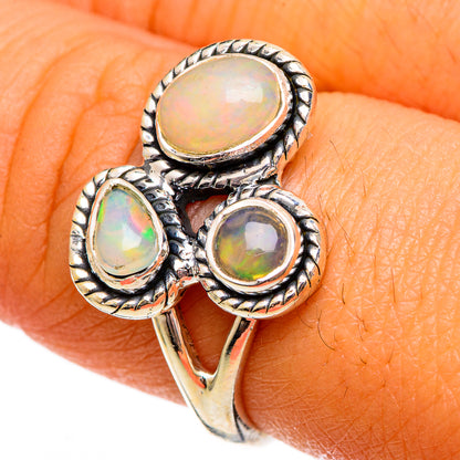 Ethiopian Opal Rings handcrafted by Ana Silver Co - RING106376
