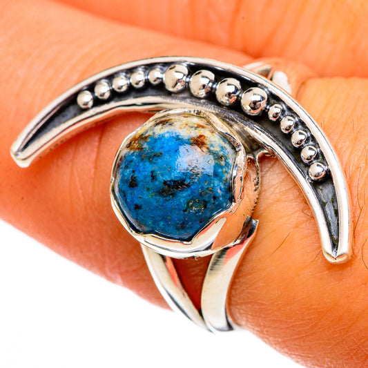 K2 Blue Azurite Rings handcrafted by Ana Silver Co - RING106380