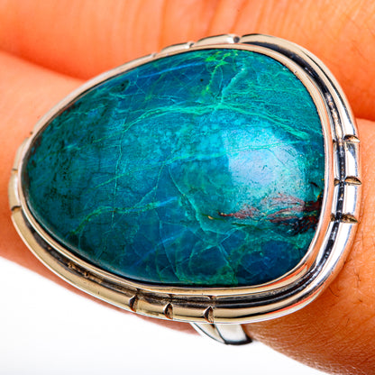 Chrysocolla Rings handcrafted by Ana Silver Co - RING106388