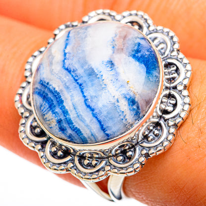 Blue Scheelite Rings handcrafted by Ana Silver Co - RING106390