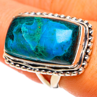 Chrysocolla Rings handcrafted by Ana Silver Co - RING106393