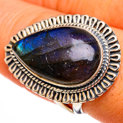 Labradorite Rings handcrafted by Ana Silver Co - RING106394