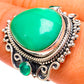 Chrysoprase Rings handcrafted by Ana Silver Co - RING106398