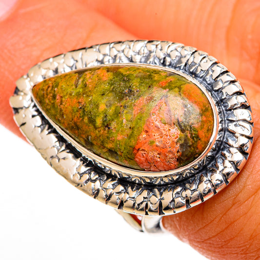 Unakite Rings handcrafted by Ana Silver Co - RING106406