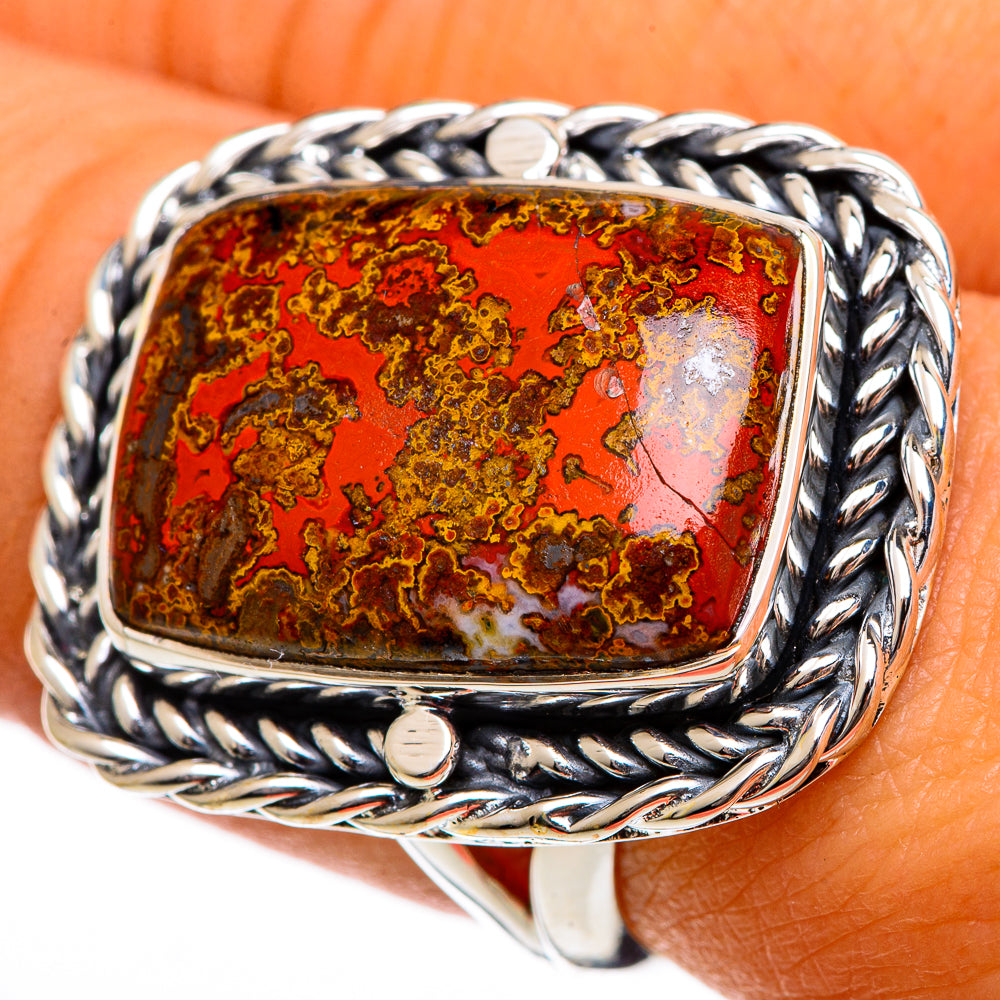 Moroccan Agate Rings handcrafted by Ana Silver Co - RING106408